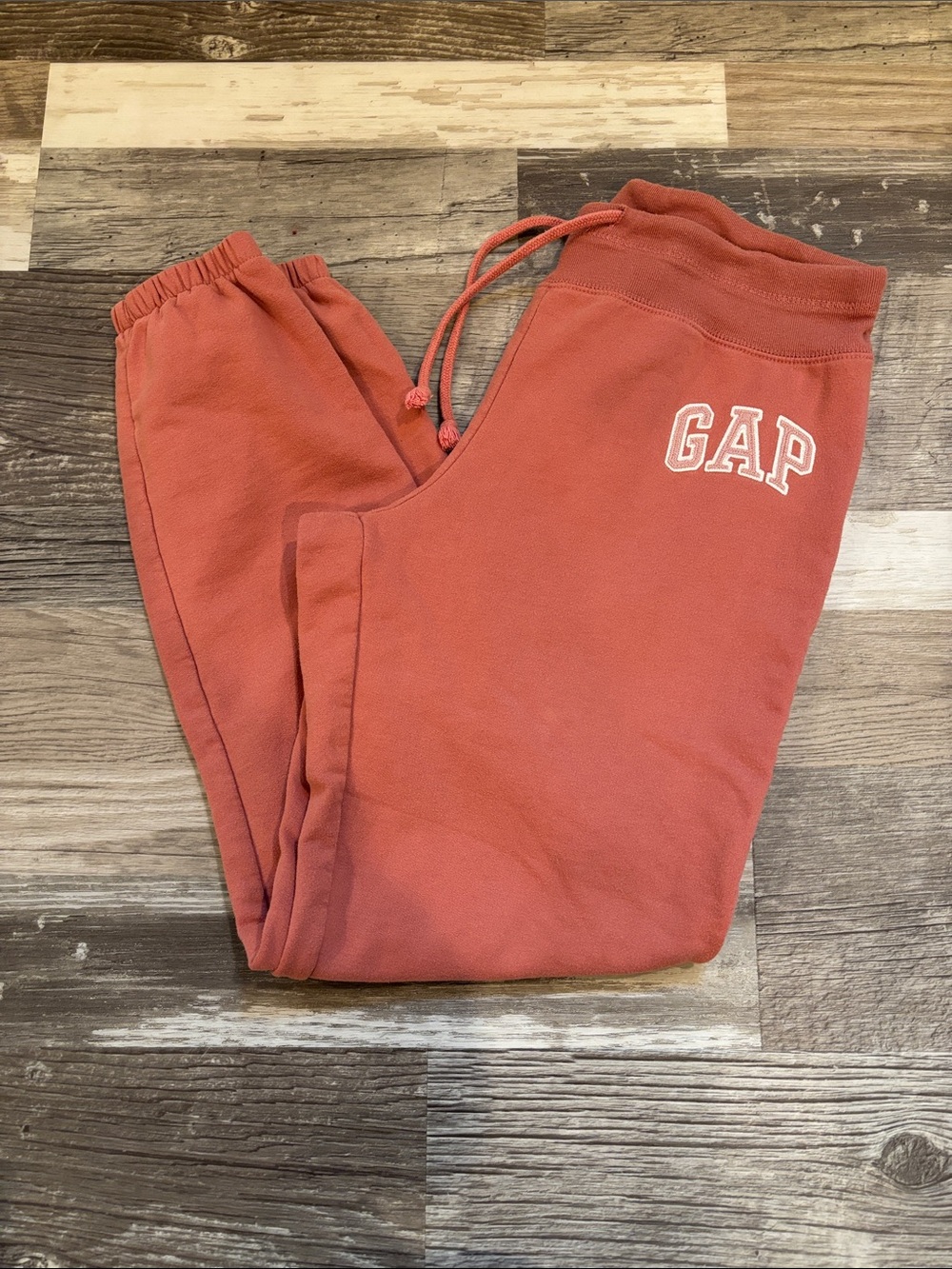 GAP women Coral-Red Jogger Sweatpants